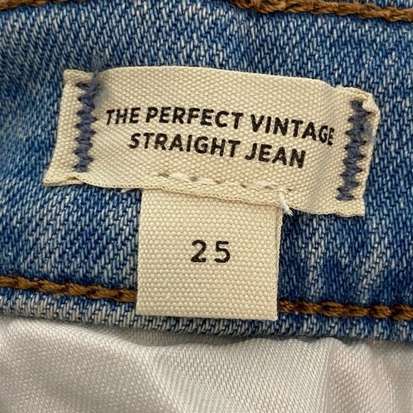 Madewell The Perfect Vintage Straight Jean in Danby Wash: Knee-Rip Edition - Picture 5 of 8